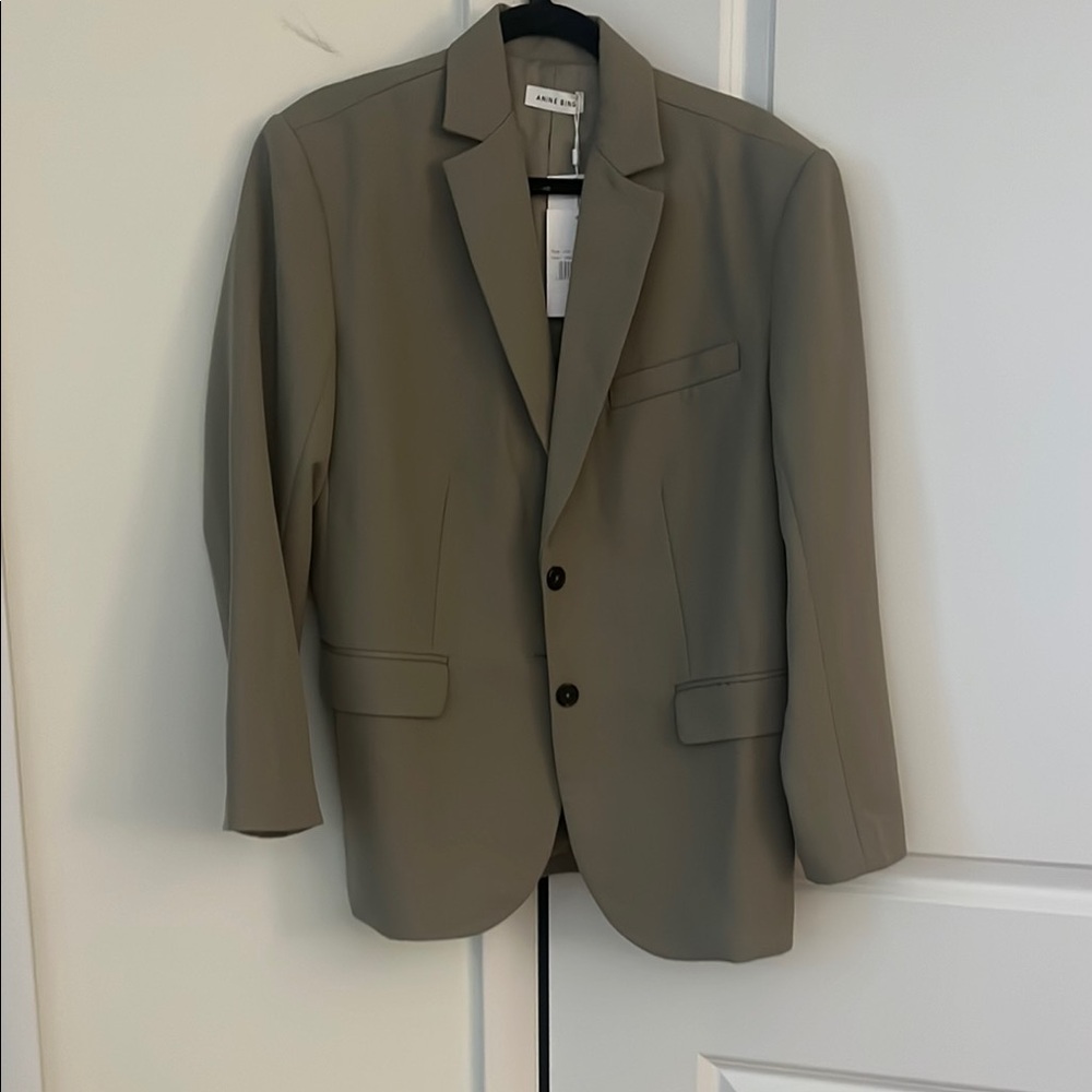 Anine Bing Quinn Blazer Green Khaki - Picture 5 of 9